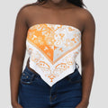  Mist Tie-Back Bandana Crop
