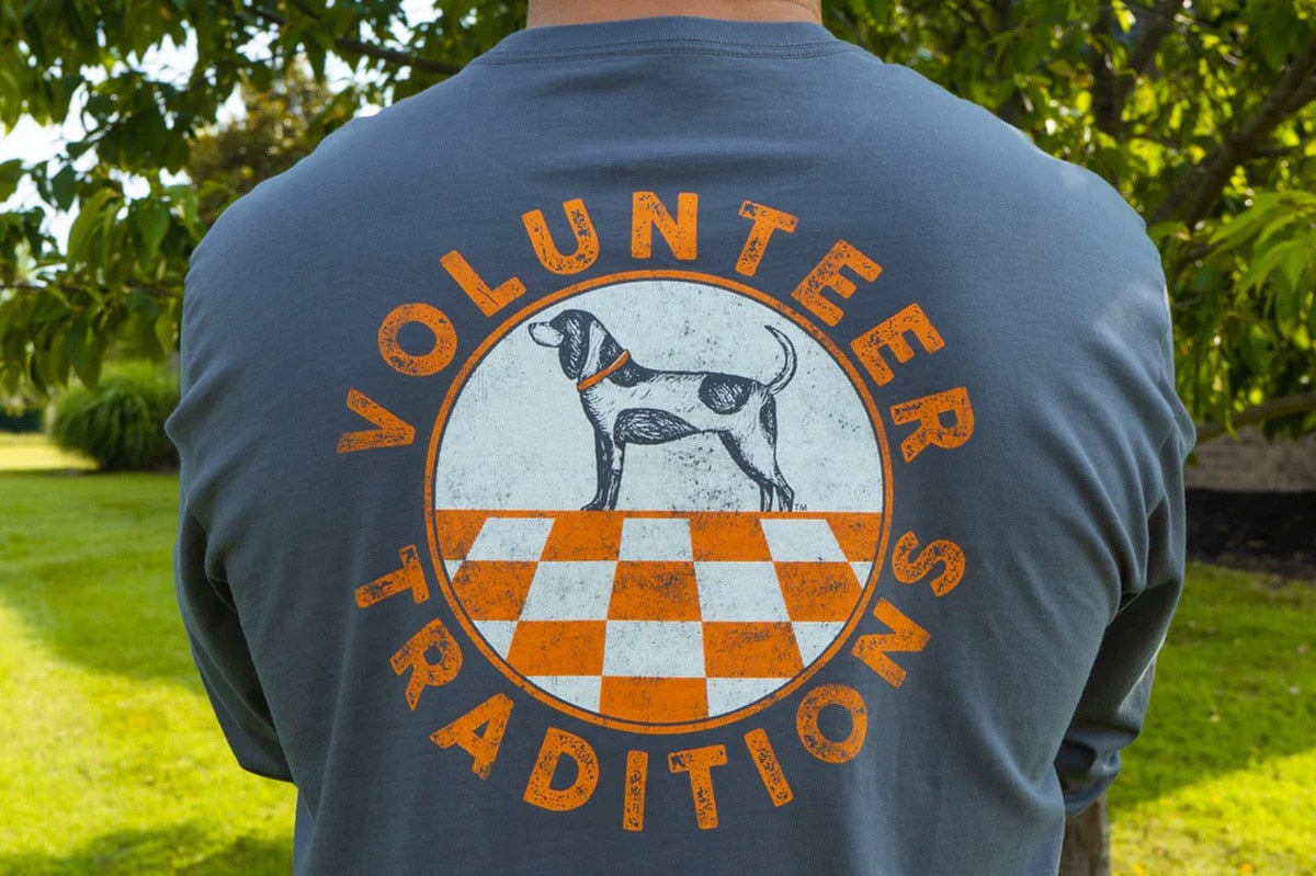  Volunteer Traditions Bluetick Circle Long Sleeve Tee