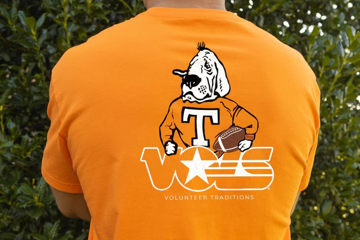  Volunteer Traditions Smokey Football Pocket Tee