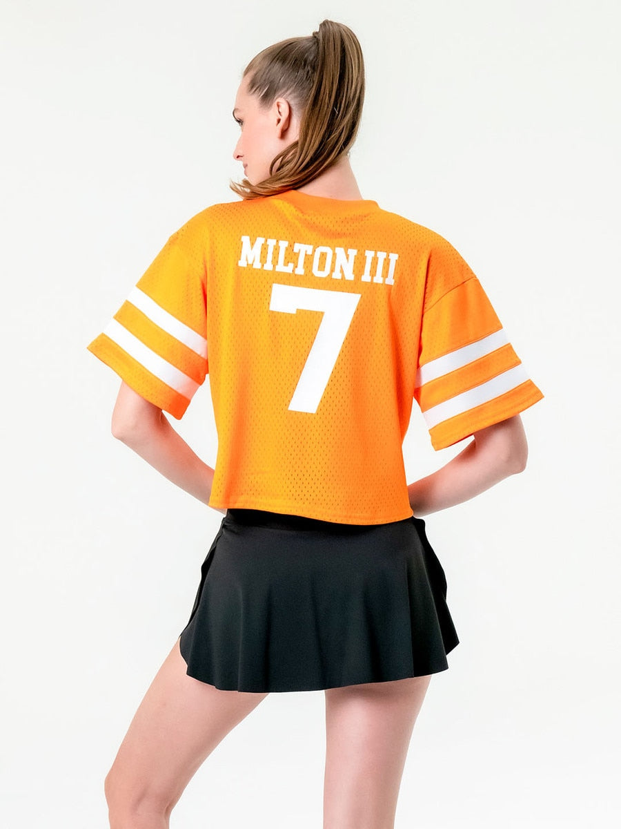  Women's Crop NIL Football Jersey