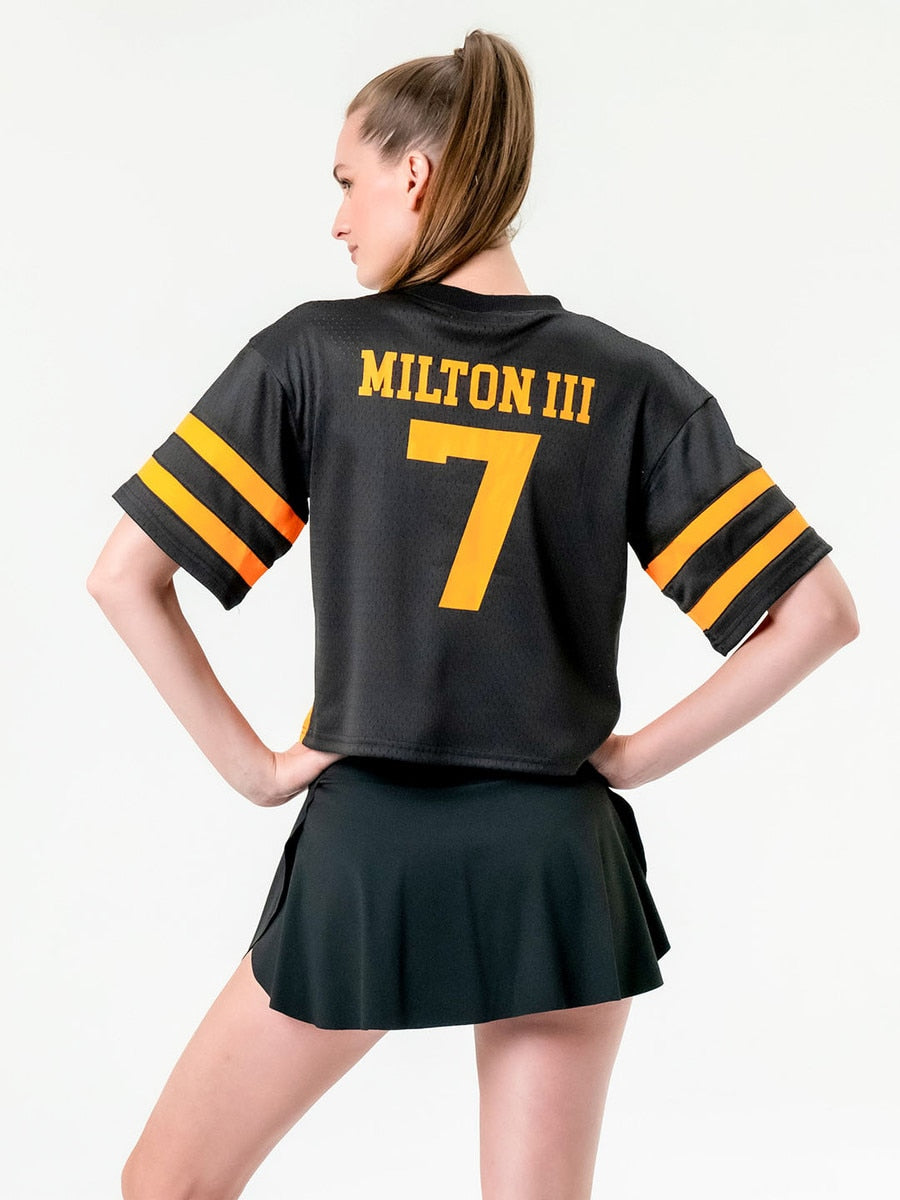  Women's Crop NIL Football Jersey