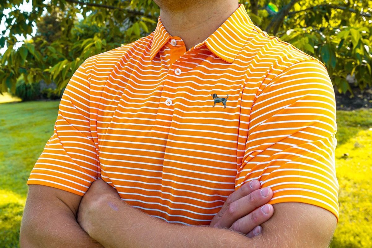  Tennessee Volunteer Traditions Bluetick Reese Stripe Polo