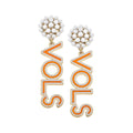  Pearl Bead Cluster VOLS Earrings