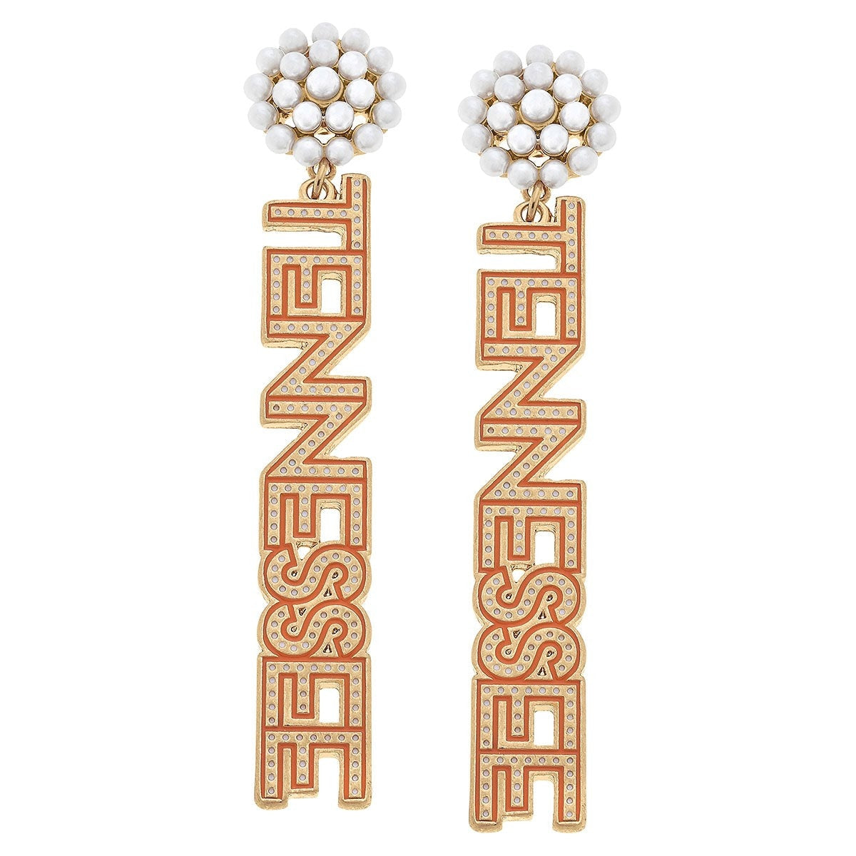  Pearl Bead Cluster Tennessee Earrings